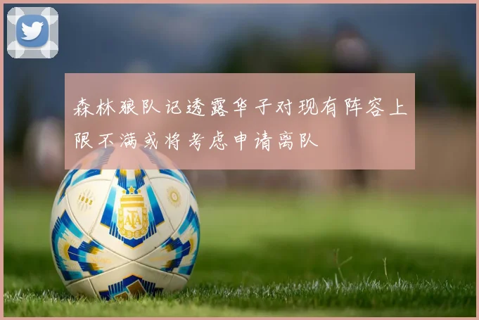 森林狼队记透露华子对现有阵容上限不满或将考虑申请离队